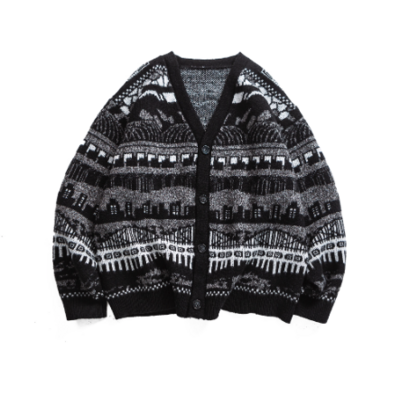 RETRO KNITTED CARDIGAN