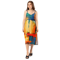 Painted Things Tie-strap midi dress - Thumbnail 2