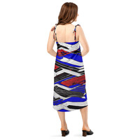 Just Me Tie-strap midi dress - Thumbnail 1