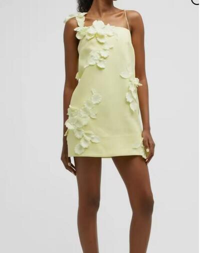 Customized Flower Straight One-shoulder Short Dresses Prom Dresses Classic Exquisite Modern Style