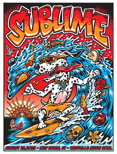 FOIL Sublime New Haven, CT 2025 screenprinted poster!