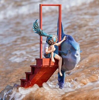 ArTToy by SankToys "Lost in Life: Life is elsewhere Blue"