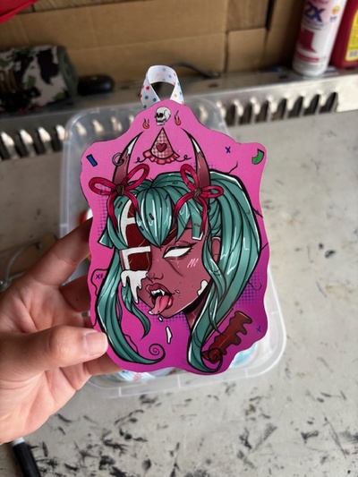 Velvet Cake OC Woodcut (All Sizes)