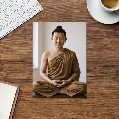 Buddha - Shakyamuni Reimagined - Zen Buddhist Greetings Card