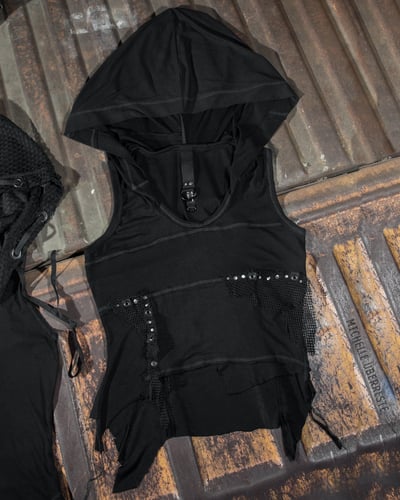OOAK Exhume Hooded Top XL
