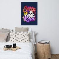 Creep It Real Halloween Graffiti Ghost Poster - Thumbnail 2