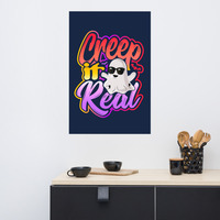 Creep It Real Halloween Graffiti Ghost Poster - Thumbnail 3