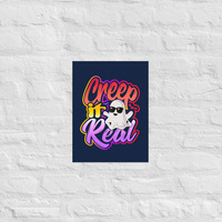 Creep It Real Halloween Graffiti Ghost Poster - Thumbnail 4