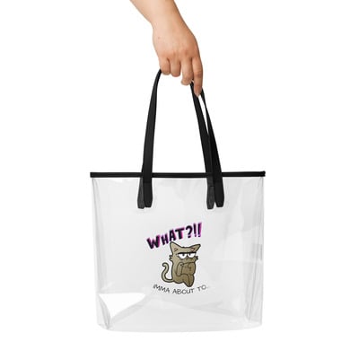 W.I.A.T. Styled By Broken Piecez Clear tote bag