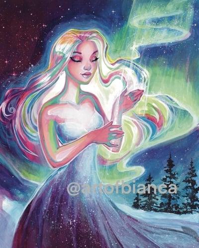 Goddess Aurora Borealis 8x10 Print