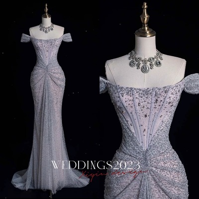 Handmade Light Pink Strapless Prom Dress – Long Sequined Lace Evening Gown for Parties, Receptions & Engagements