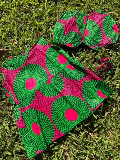 On the Horizon Infant Dress w/ Bloomers & Headband