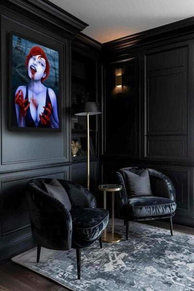 Caline the Vampire - 18x24" Framed Canvas 1/1