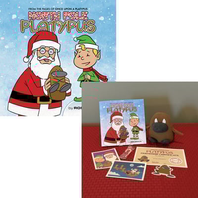 North Pole Platypus - Book and Plush Set