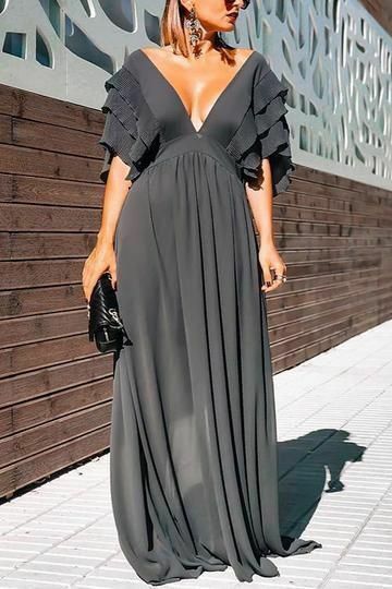 Simple A Line Chiffon Prom Dress Evening Formal Gown