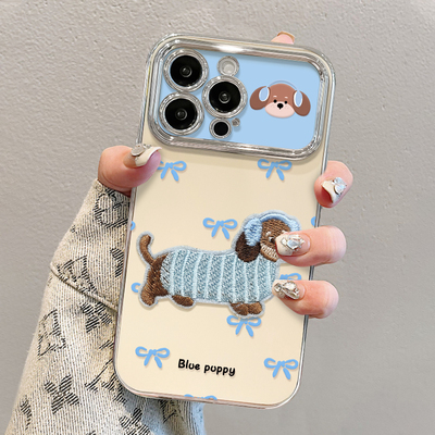 Dachshund Pattern Silicone Case For iPhone 17 16 15 IPS615