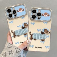 Dachshund Pattern Silicone Case For iPhone 17 16 15 IPS615 - Thumbnail 3