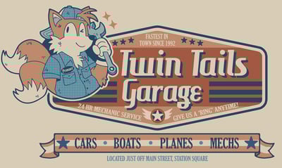 Twin Tails Mechanic T-Shirt