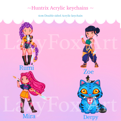Kpop Demon hunters / Huntrix keychains