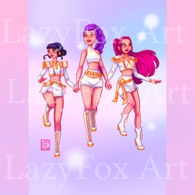 Kpop Demon Hunters / Huntrix Art Print