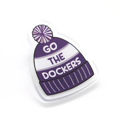 Go The Dockers Beanie Badge
