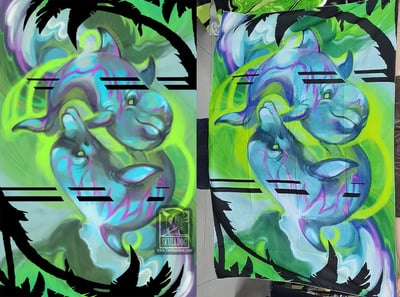 Freefall UV Tapestry