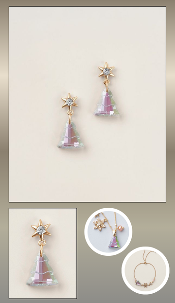 Northern Star Holiday Charm Earrings
