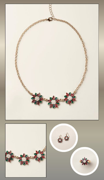 Classic Poinsettia Necklace