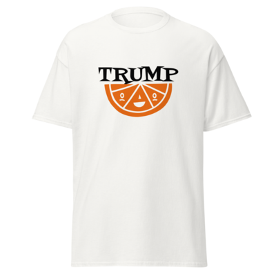 TRUMP SHIRT POLITICAL ATTIRE ORANGE SLICE