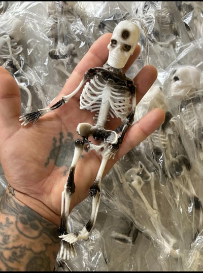 Vintage Rubber Skeleton 8”