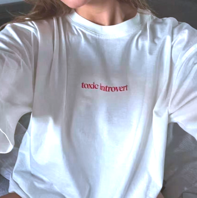 Free Shipping-TOXIC INTROVERT TEE