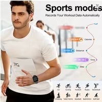 Sports Smartwatch Bluetooth Call Fitness Tracker for Android & iPhone – Touch Dial, Music Control, Sports Watches (Grey, Silver, Pink, Black) - Thumbnail 4
