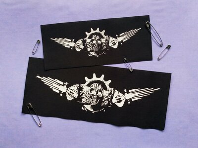 Industrial Skull Cyberpunk Sew-on Patches