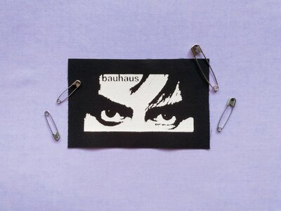 Bauhaus Peter Murphy Eyes Goth Punk Sew-on Patches