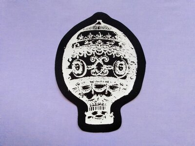 Steampunk Hot Air Balloon Sew-on Patches