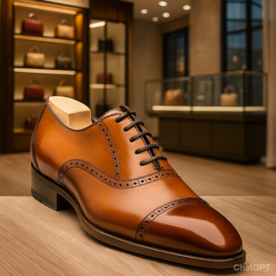 Handmade Brown Oxfords Wedding Edition Lace Up Dress Shoes For Mens