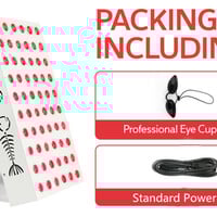 LED Beauty Therapy Light 300W – Red & Infrared Light Therapy Lamp 660nm/850nm Dual Control for Skin Care & Pain Relief (White/Black) - Thumbnail 2