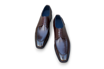 Crafted Leather Dark Brown Leather Handmade Men Oxford Dress Shoes