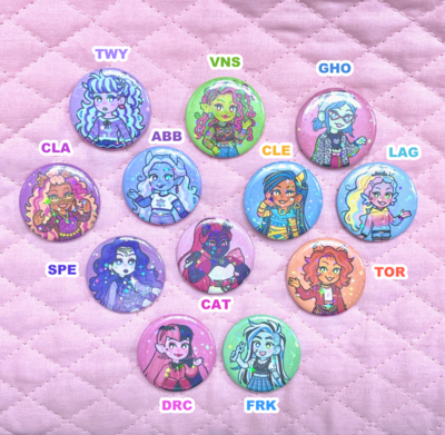 MH Buttons - Circle & Heart-Shaped