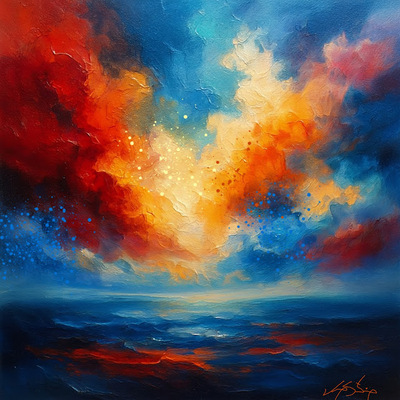 Where Fire Meets Silence Abstract