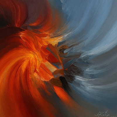 Fire and Ice Abstract