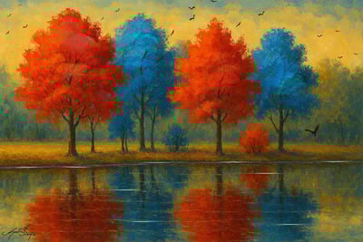 Between Fire and Frost Landscape