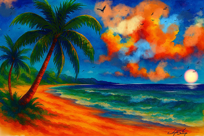 Tropical Serenity Landscape