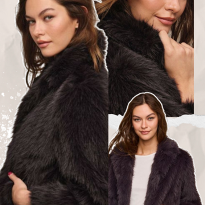 Faux fur jacket - Thumbnail 4