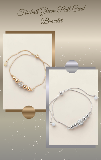 Fireball Gleam Pull Cord Bracelet