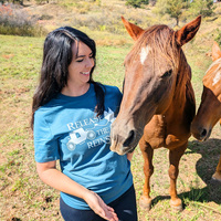 Release the Reins White Logo Organic Cotton Tshirt - Thumbnail 1