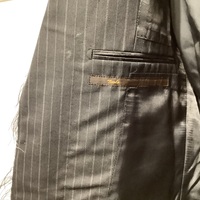 Tools unfinished hem pinstriped suit - Thumbnail 3