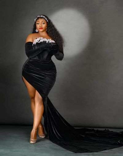 Plus Size Mermaid Appliques African Girls Prom Dress Evening Formal Gown Birthday Party Dress