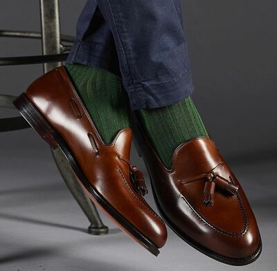 Brown Stylish Outfit Handmade Formal Moccasin Dress Shoes