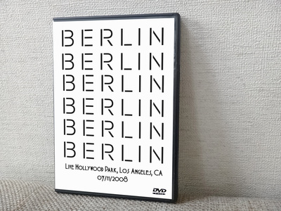 BERLIN Live Hollywood Park, Los Angeles, CA 07.11.2008 DVD